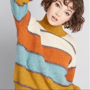 Stripped Turtle Neck